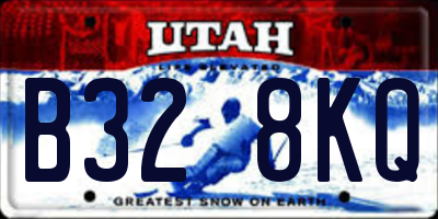 UT license plate B328KQ