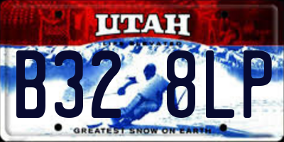 UT license plate B328LP
