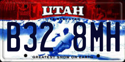 UT license plate B328MH