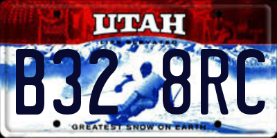 UT license plate B328RC