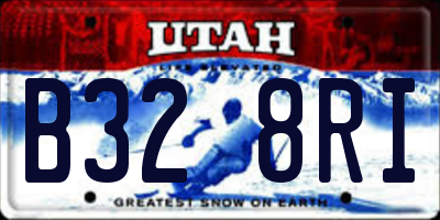 UT license plate B328RI
