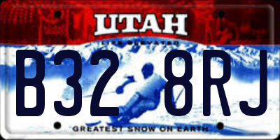 UT license plate B328RJ