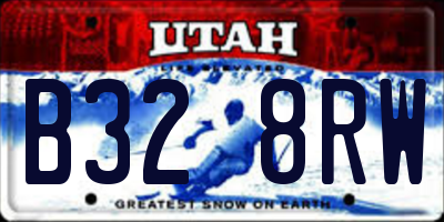 UT license plate B328RW
