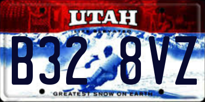UT license plate B328VZ