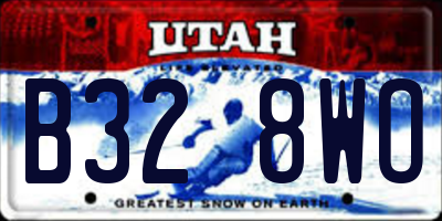UT license plate B328WO