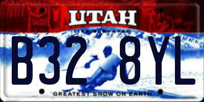 UT license plate B328YL