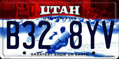 UT license plate B328YV