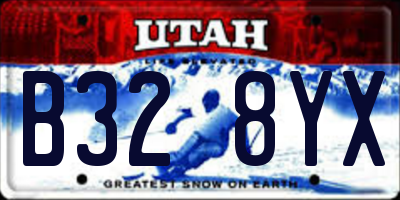 UT license plate B328YX