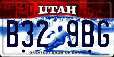 UT license plate B329BG