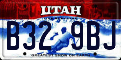 UT license plate B329BJ