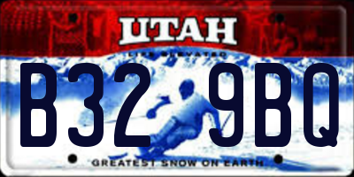 UT license plate B329BQ