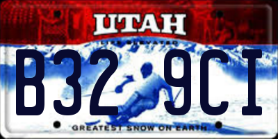 UT license plate B329CI