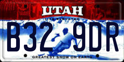 UT license plate B329DR