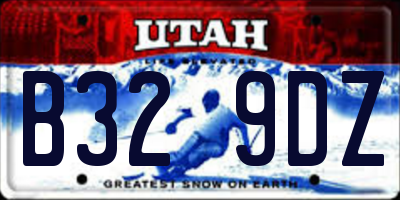 UT license plate B329DZ
