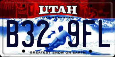 UT license plate B329FL