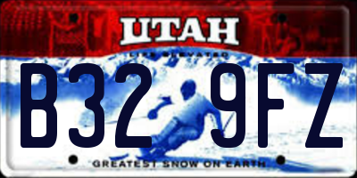 UT license plate B329FZ