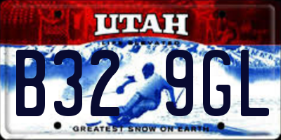 UT license plate B329GL