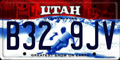 UT license plate B329JV