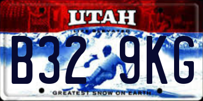 UT license plate B329KG