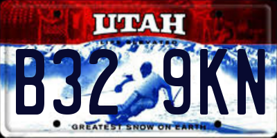 UT license plate B329KN