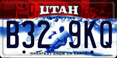 UT license plate B329KQ