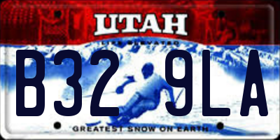 UT license plate B329LA