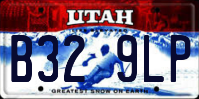 UT license plate B329LP