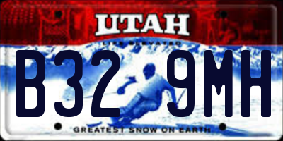 UT license plate B329MH