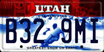 UT license plate B329MI