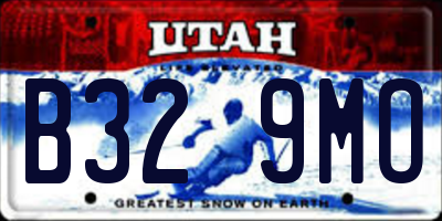 UT license plate B329MO