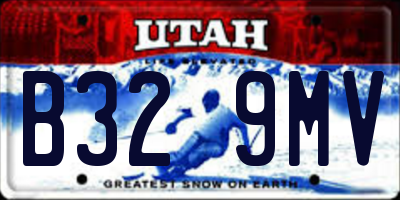 UT license plate B329MV