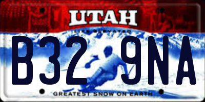UT license plate B329NA