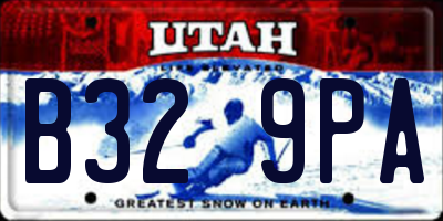 UT license plate B329PA
