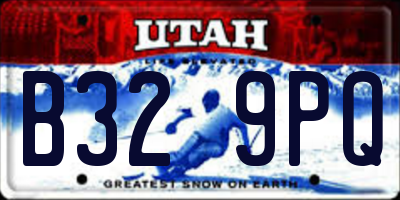 UT license plate B329PQ