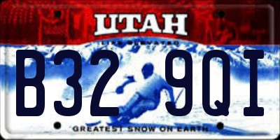 UT license plate B329QI