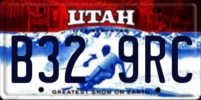UT license plate B329RC
