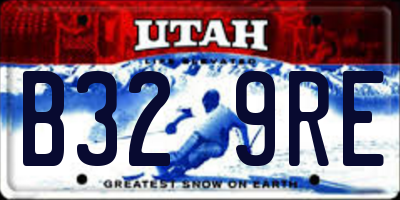 UT license plate B329RE