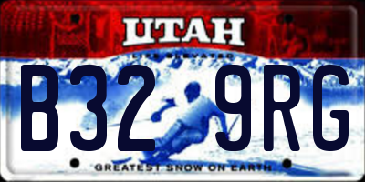 UT license plate B329RG