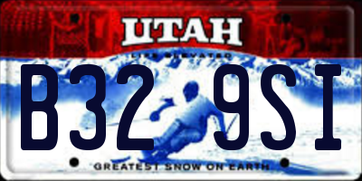 UT license plate B329SI