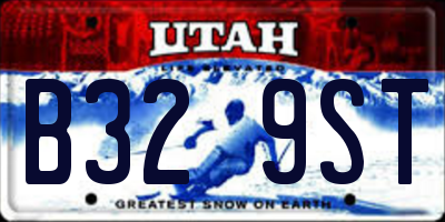 UT license plate B329ST