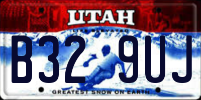 UT license plate B329UJ