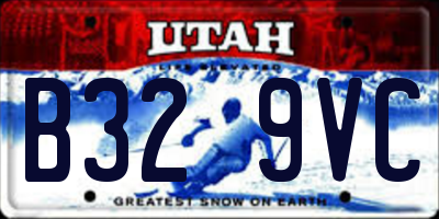 UT license plate B329VC