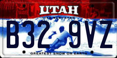 UT license plate B329VZ