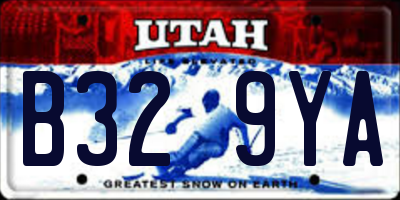 UT license plate B329YA