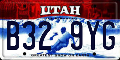 UT license plate B329YG