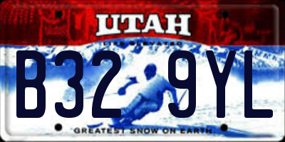 UT license plate B329YL