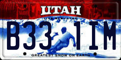 UT license plate B331IM