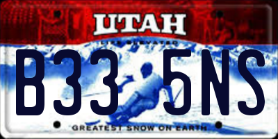 UT license plate B335NS