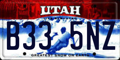 UT license plate B335NZ