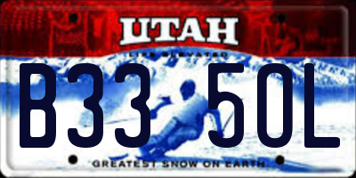 UT license plate B335OL